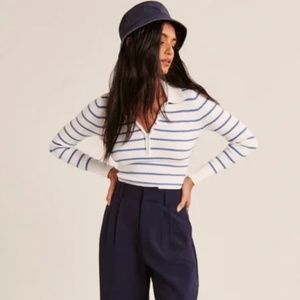 Long-Sleeve Slim Zip Polo